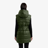 Hunter  Women's Doby Marshmallow Puffer Vest Green Reg