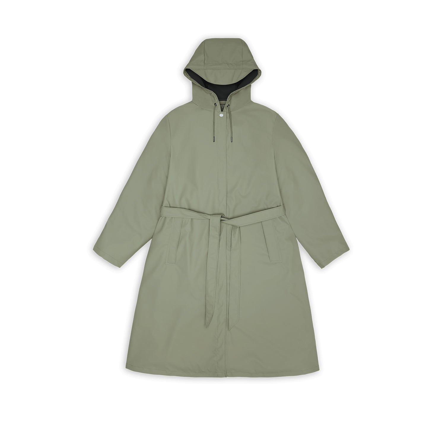 Rains Women's A-Line Longer Jacket W3 in Drift