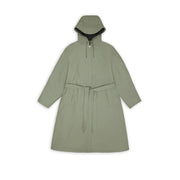 Rains Women's A-Line Longer Jacket W3 in Drift