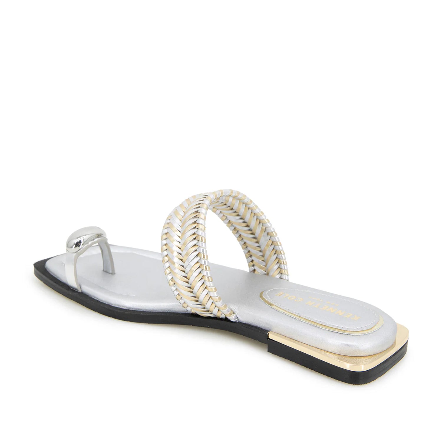 Baskets Kenneth Cole Andarna2 pour femmes, coloris argent/or