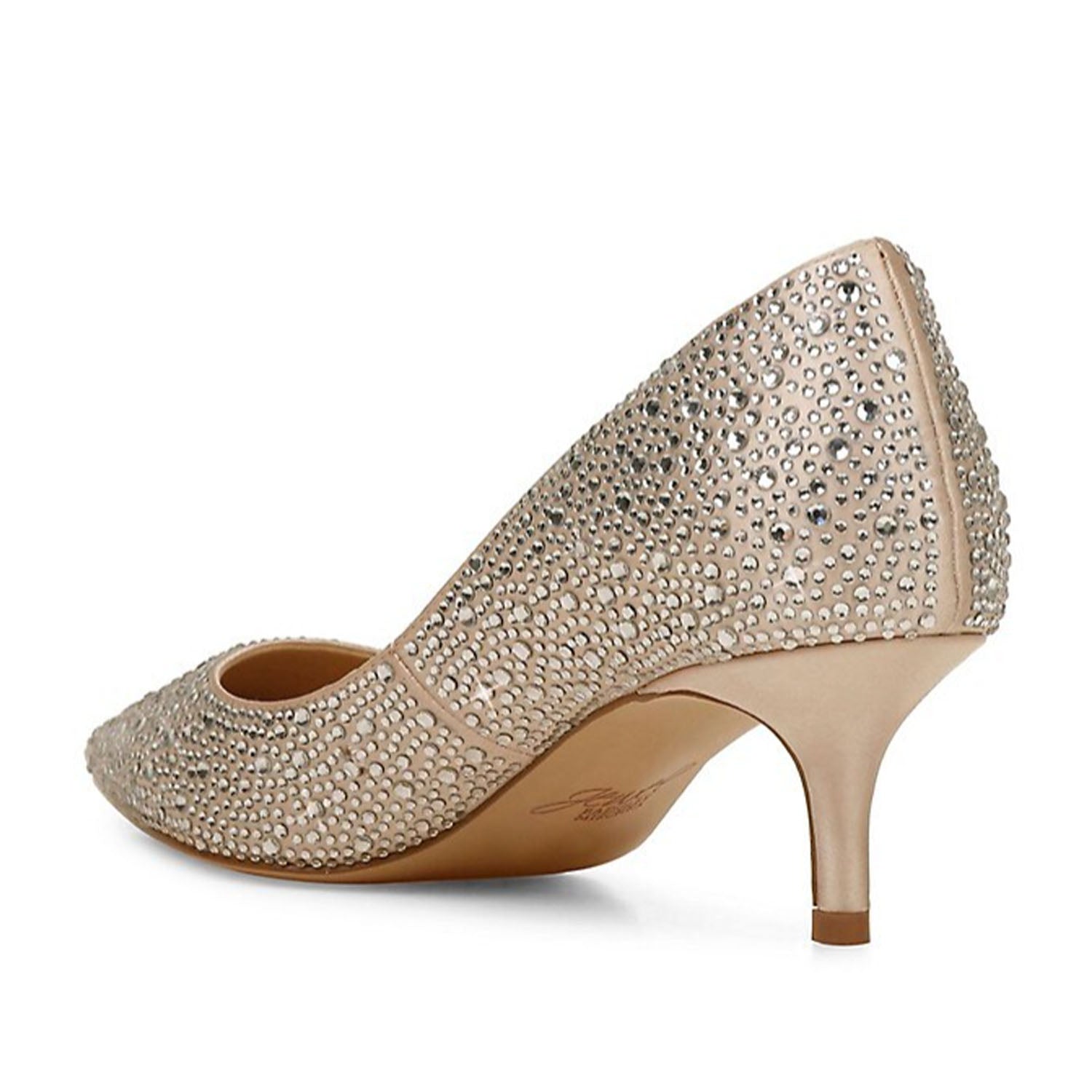 Chaussures Frenchie pour femme Jewel Badgley Mischka couleur champagne