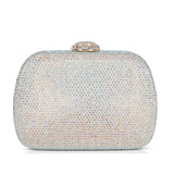 Badgley Mischka Women's Oval Crystal Miniaudiere in Champagne