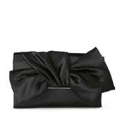Jewel Badgley Mischka Women's Tie Bow Clutch in Black