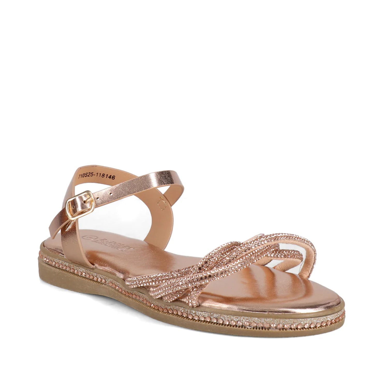Badgley Mischka Kids' April in Rose Gold