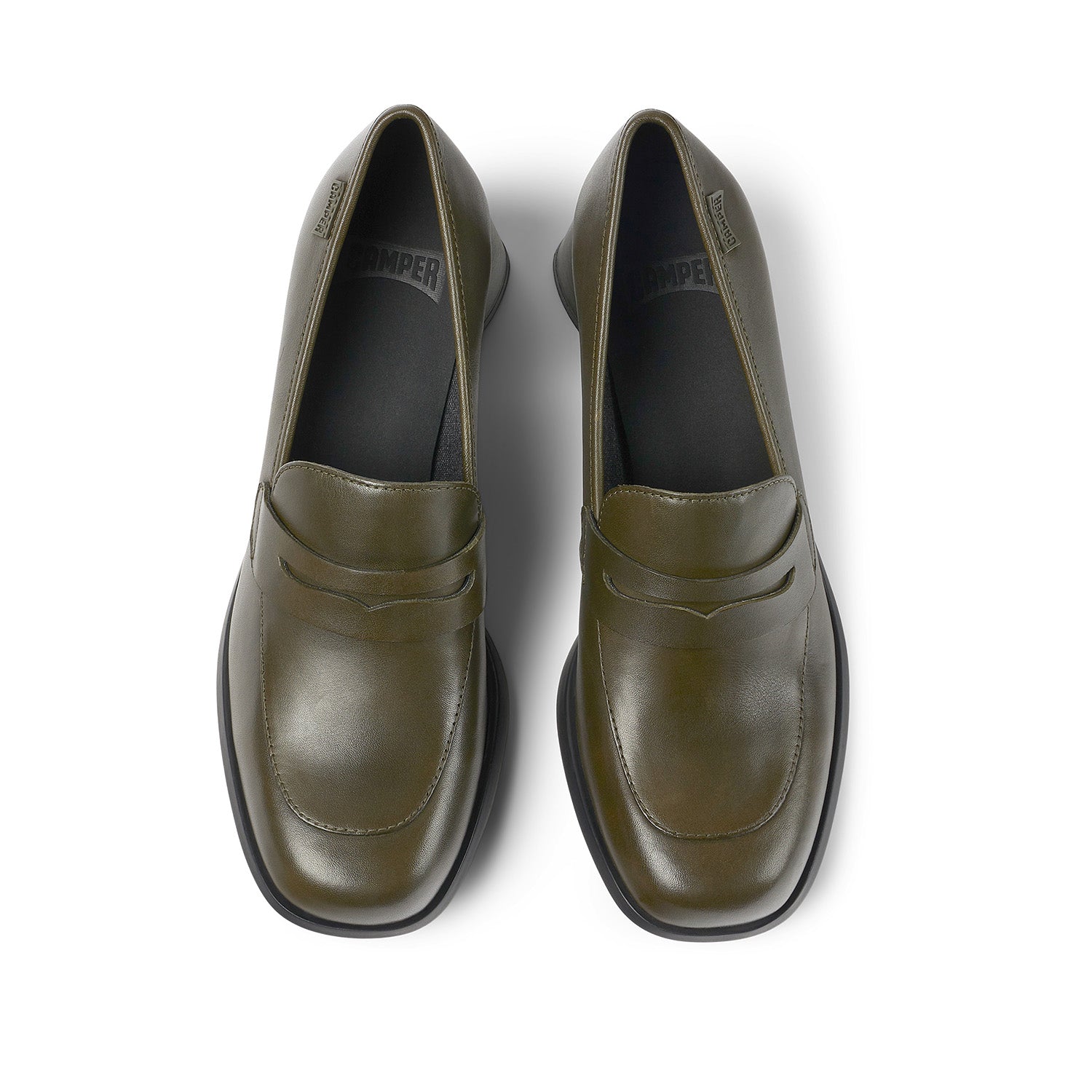 Baskets Camper Kiara pour femmes, couleur vert foncé