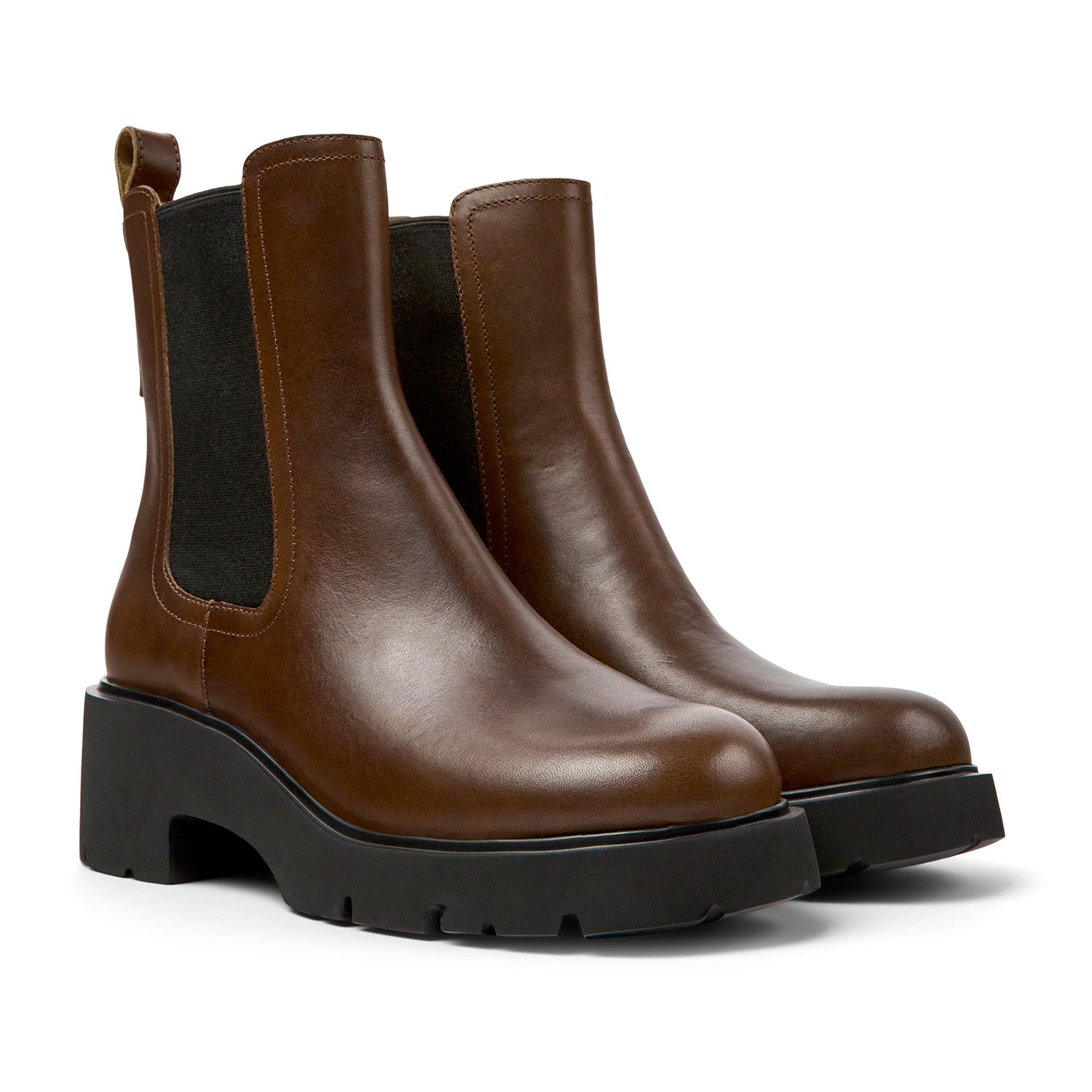 Bottes Camper Milah pour femmes, couleur marron moyen