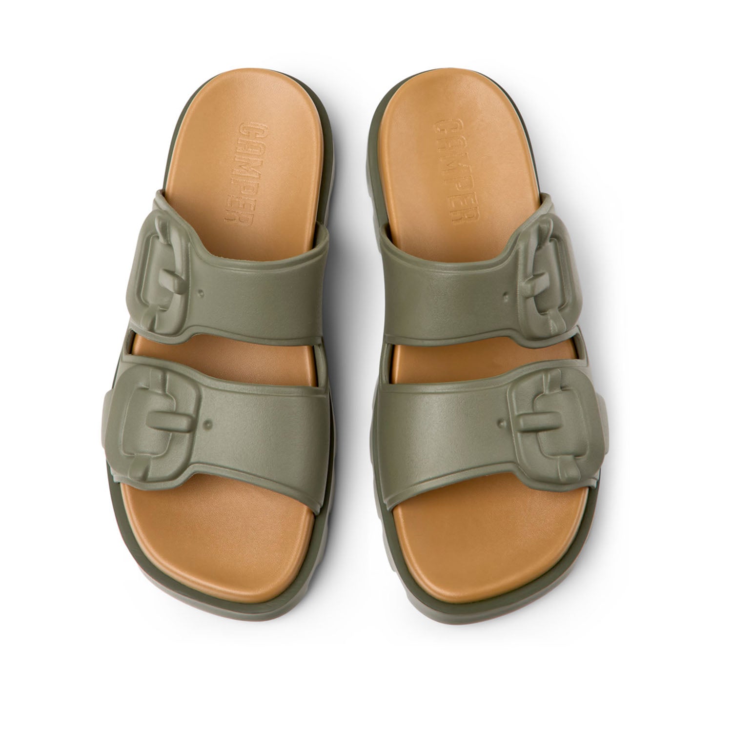 Sandales Camper Brutus pour femmes, couleur verte