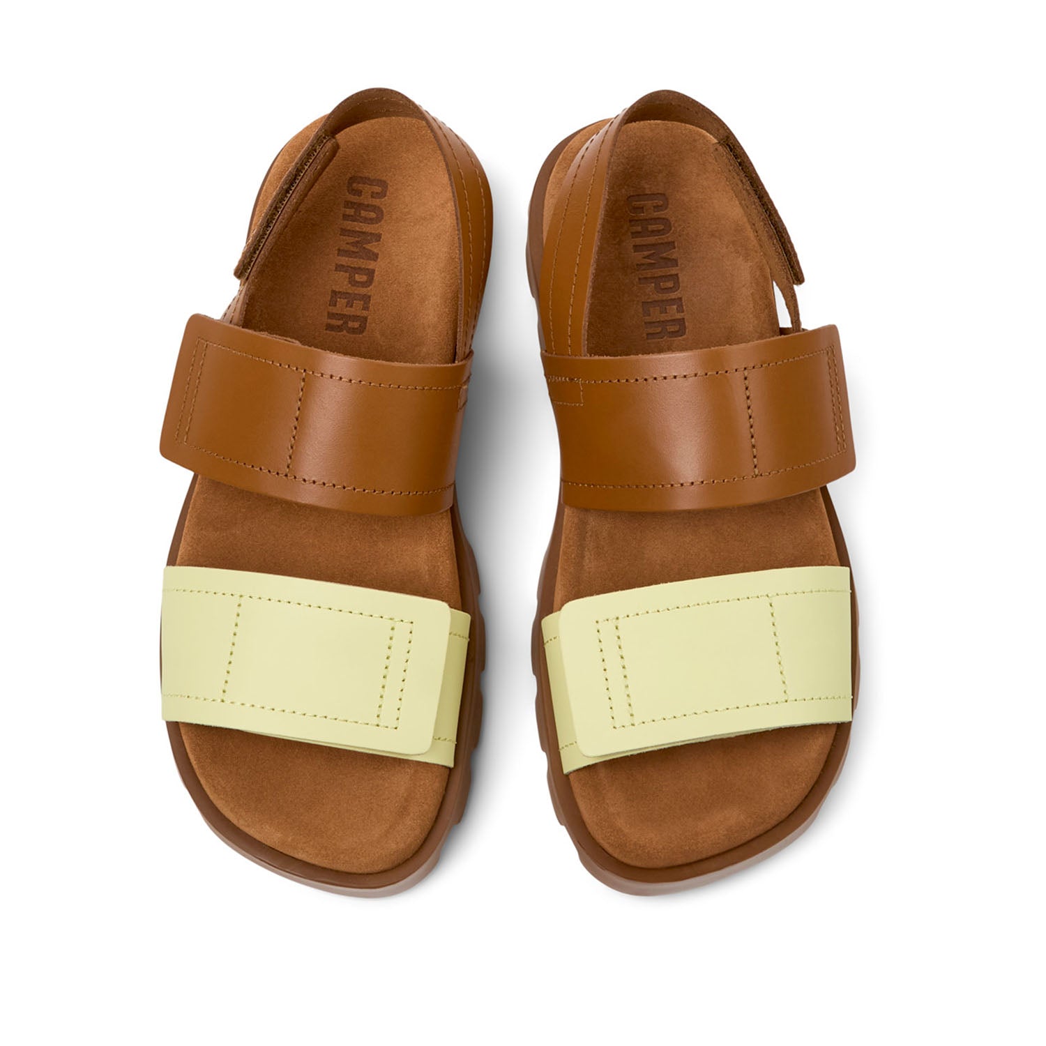 Sandales Brutus pour femmes de Camper, multicolores