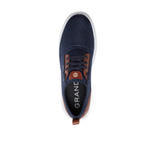 Cole Haan Men's Grandsport Journey Knit Sneaker in Navy Knit/Woodbury/Optic White