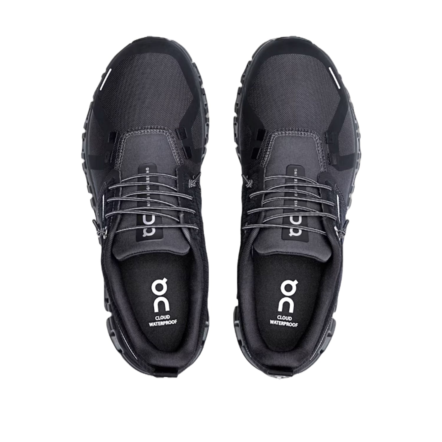 Chaussures de running imperméables Cloud 6 pour femmes, couleur noire.