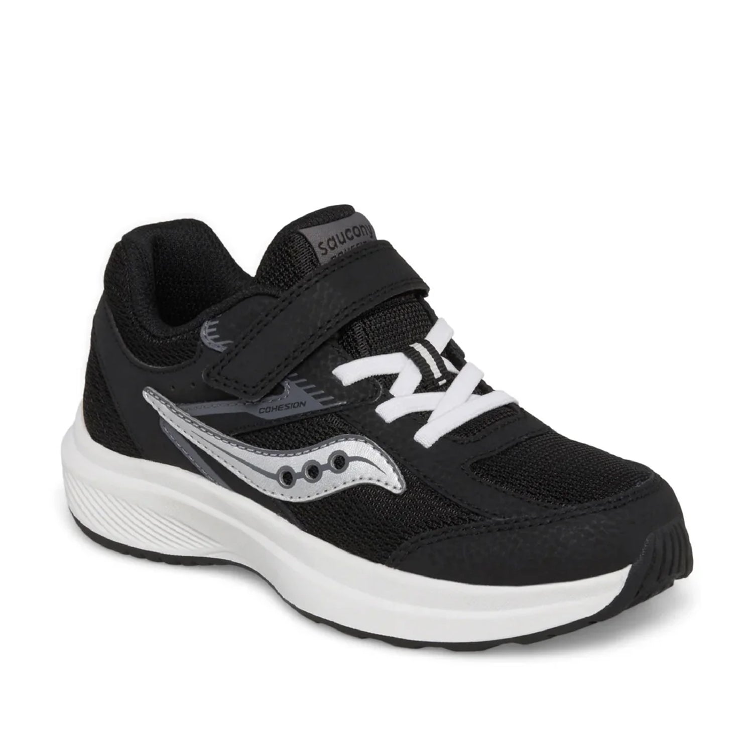 Saucony Kids' Cohesion KDZ A/C in Black/White