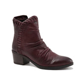 Bueno Women's Connie Ankle Boot in Merlot Leather