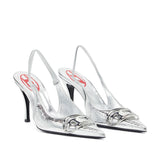 Diesel Women's D-Venus Slingback Shoes in Silver