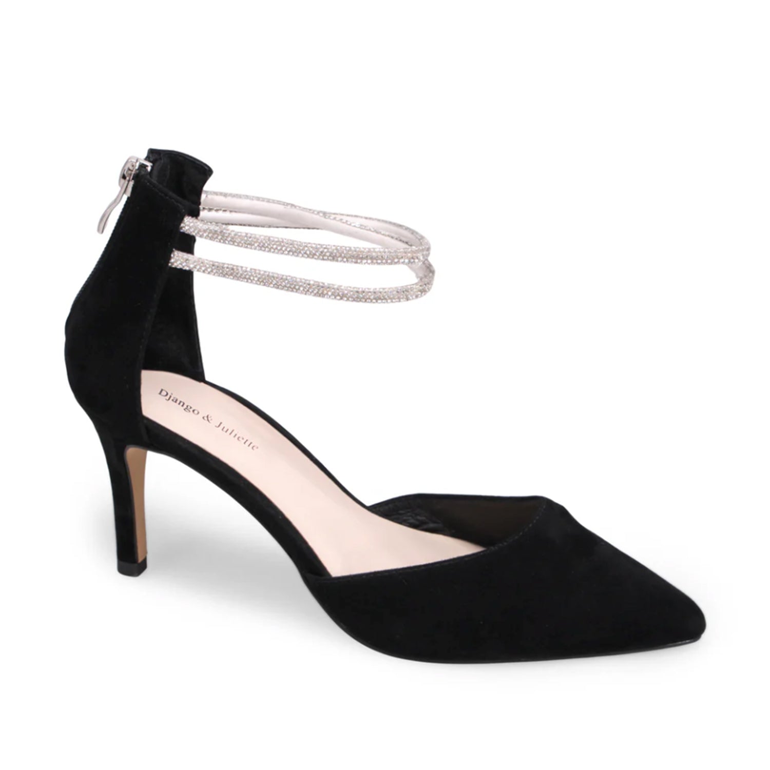 Chaussures Django &amp; Juliette Barclays pour femme, coloris noir et argent