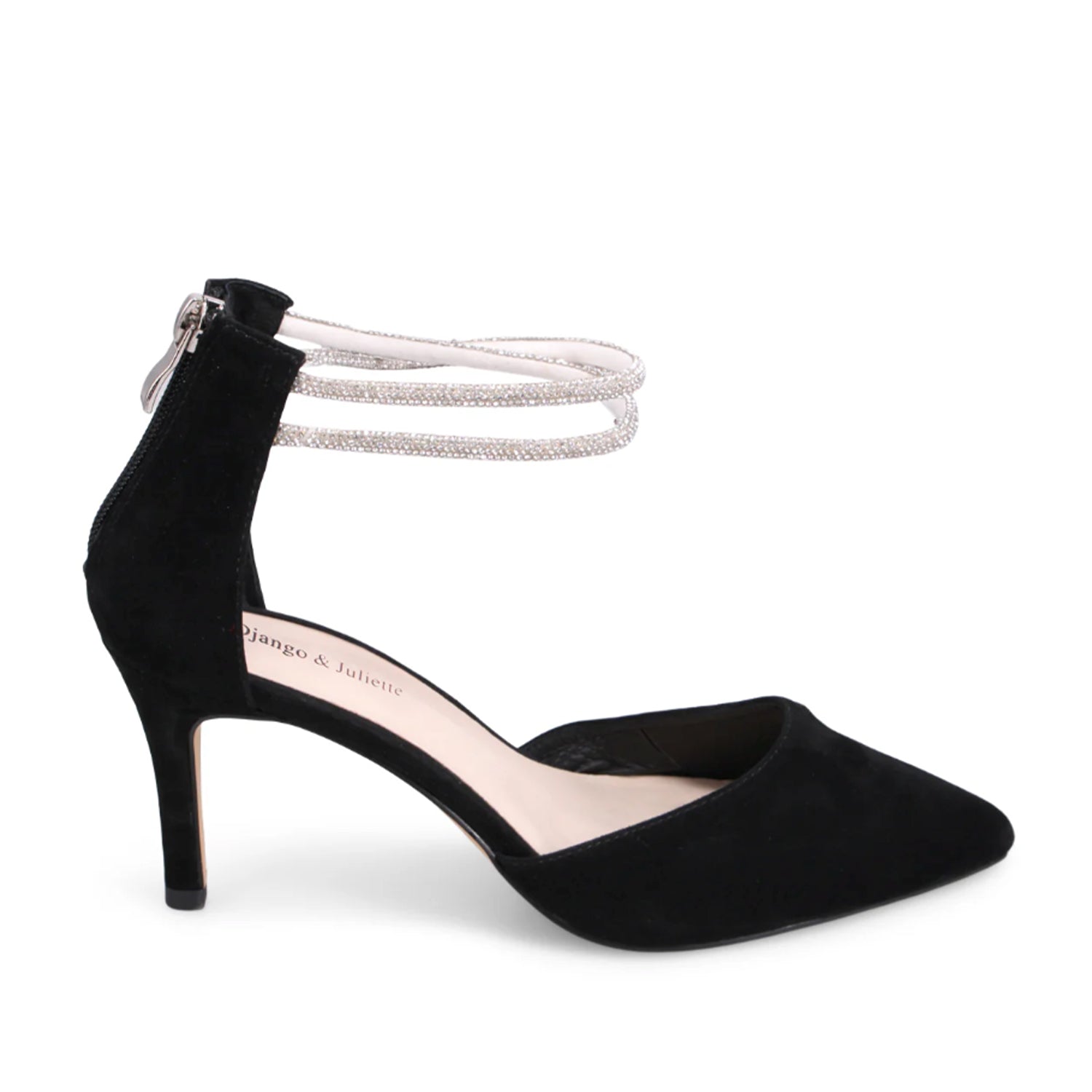 Chaussures Django &amp; Juliette Barclays pour femme, coloris noir et argent