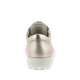 ECCO Women's Soft 7 Lace Up LX in Pure White Gold