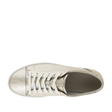 ECCO Women's Soft 7 Lace Up LX in Pure White Gold