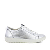 ECCO Women's Soft 7 Sneaker in Pure Silver