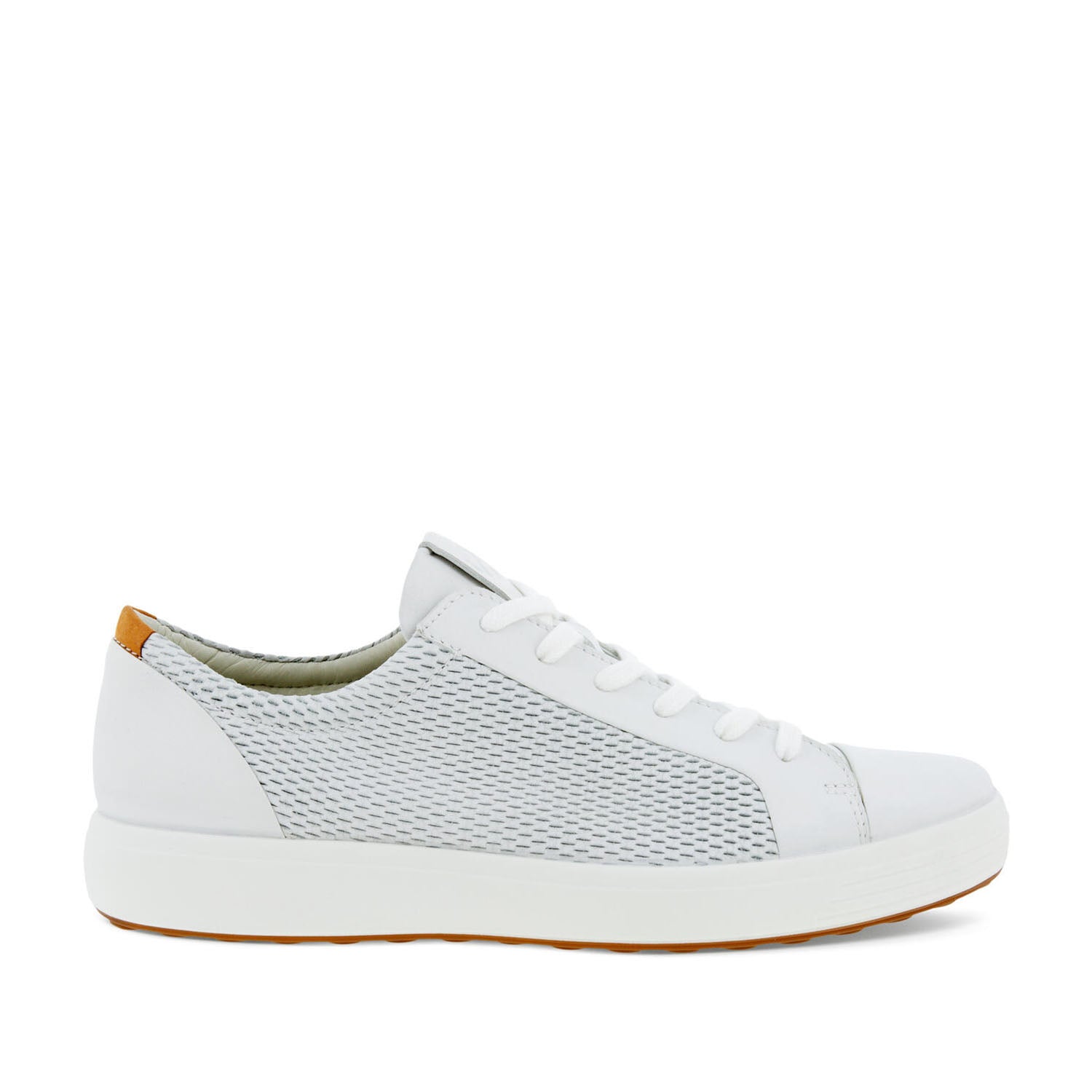 Chaussure ECCO Soft 7 pour homme, coloris blanc/lion