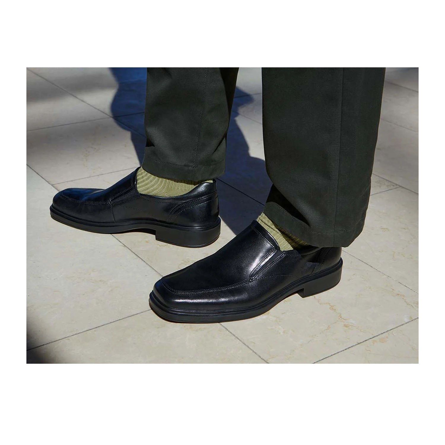 Chaussures sans lacets ECCO Helsinki 2 pour homme, noires