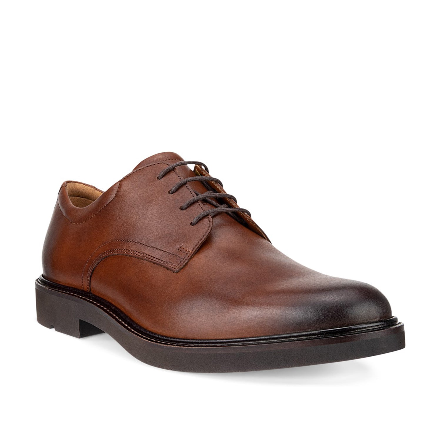 Derby ECCO pour homme, couleur cognac