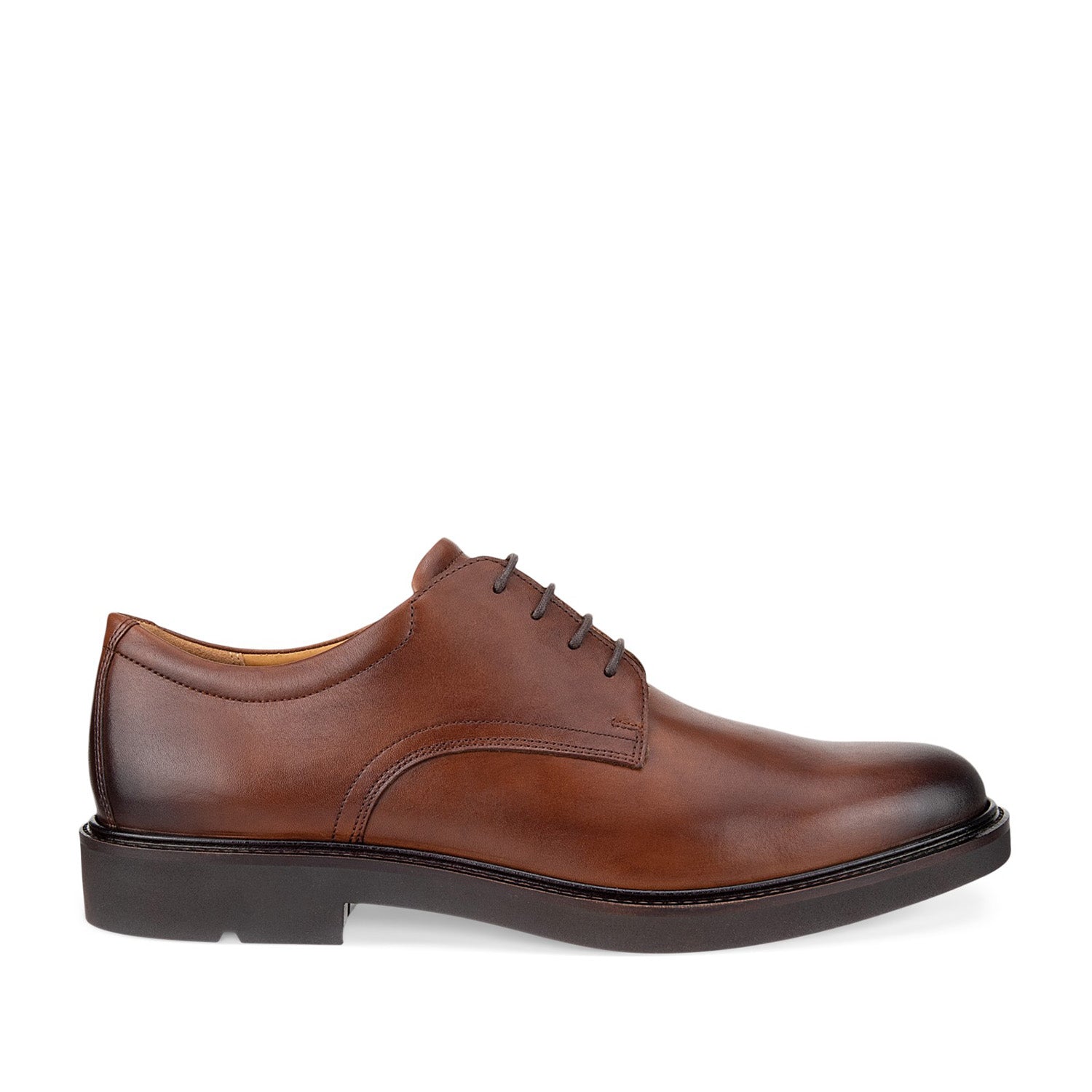 Derby ECCO pour homme, couleur cognac