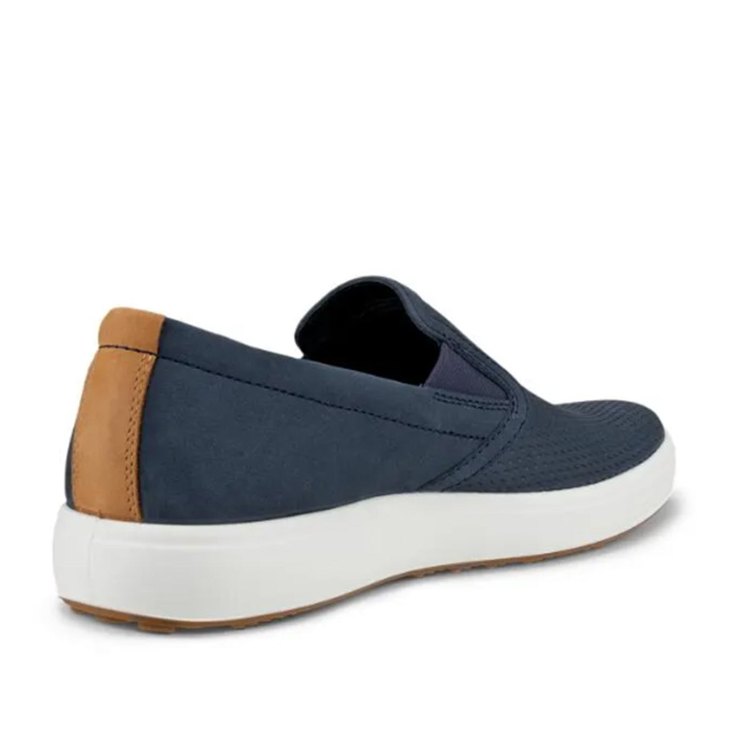 Chaussures à enfiler ECCO Soft 7 pour homme, coloris marine/lion