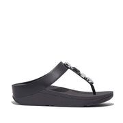 Fitflop Women's Fino Multi Stone Toe Post Sandal in Midnight Navy
