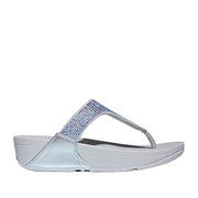 Fitflop Women's Lulu Crystal Toe Post Sandal in Quiet Blue