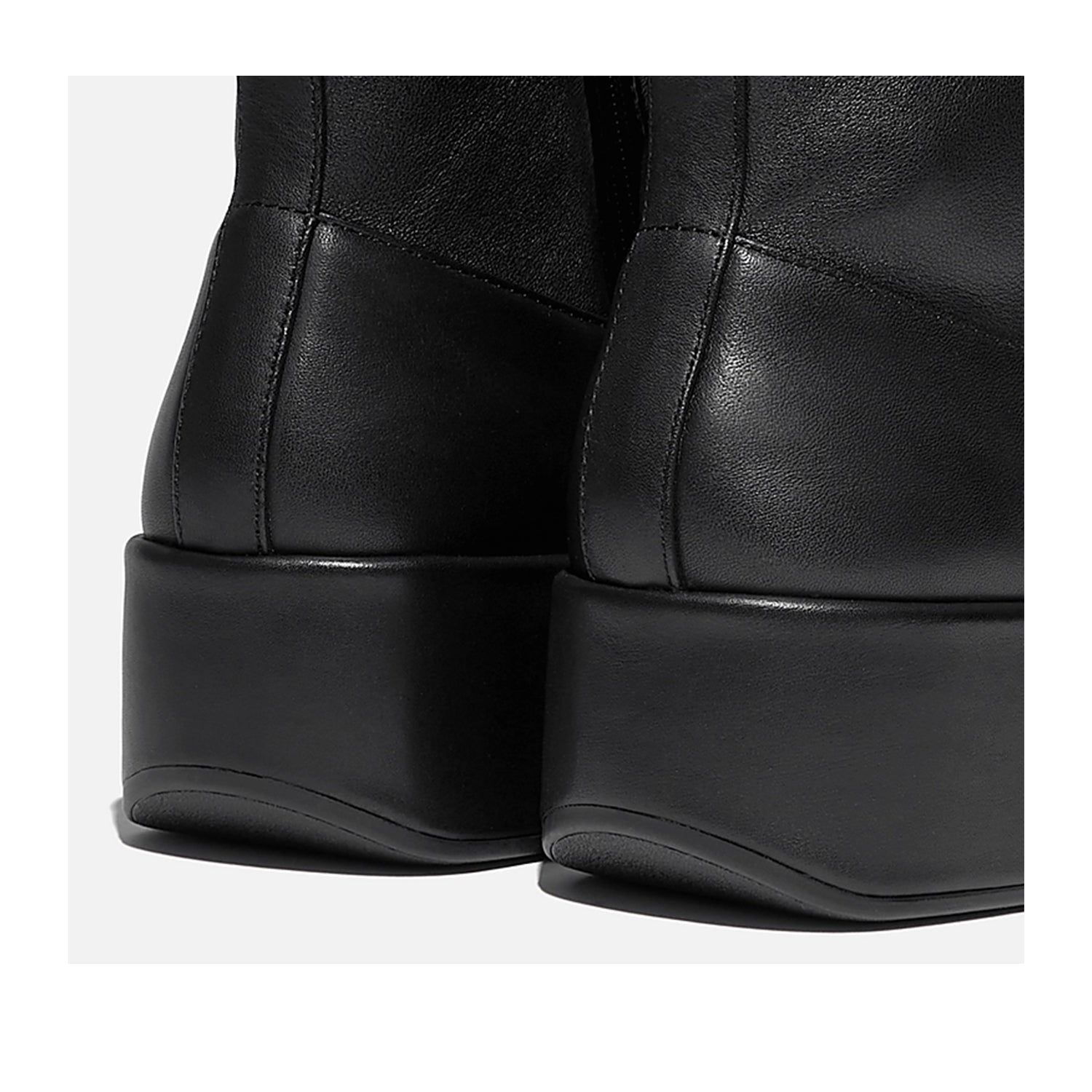 Bottes Fitflop F-Luma en cuir stretch noir pour femmes