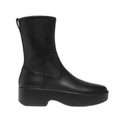 Bottes Fitflop F-Luma en cuir stretch noir pour femmes