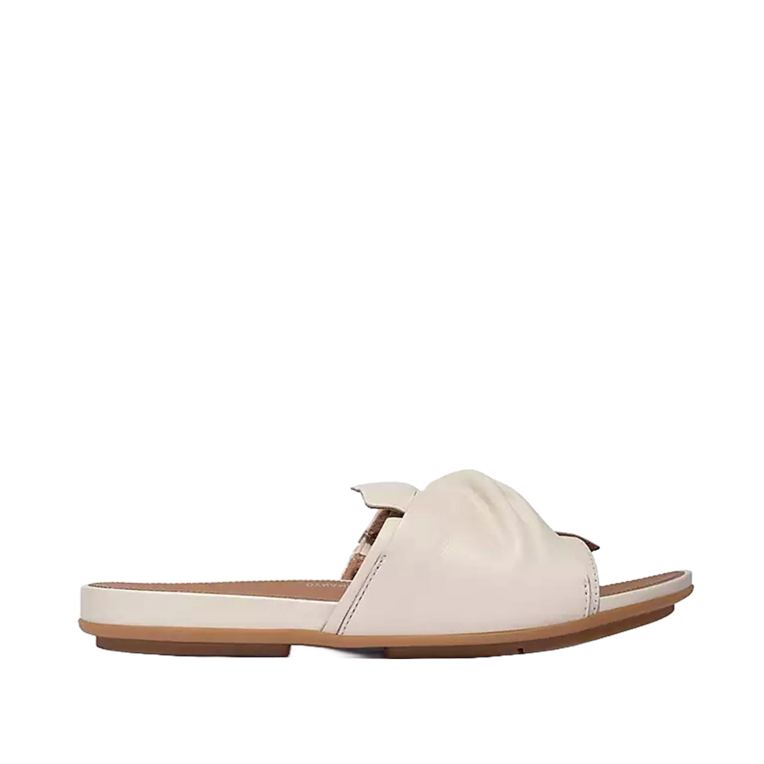 Sandales FitFlop Gracie Soft Twist en cuir beige pour femme