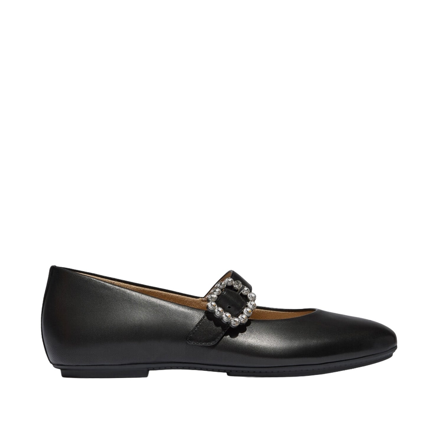 Fitflop Women's DELICATO Crystal-Buckle Leather Mary Janes in Black