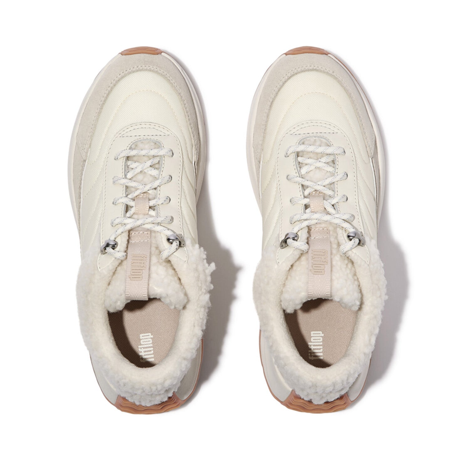 Fitflop Women's F-MODE Flow Sneaker in Egret Mix