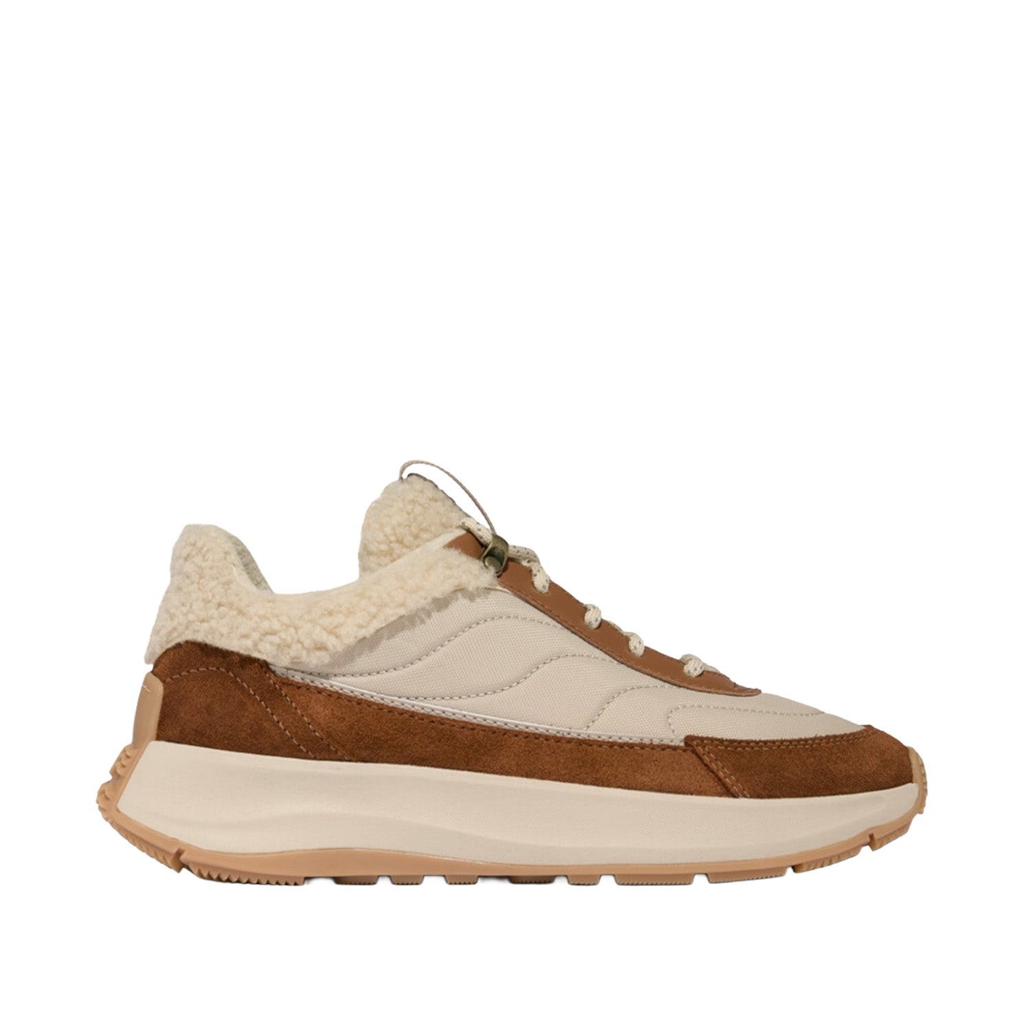 Fitflop Women's F-MODE Flow Sneaker in Rich Tan/Iced Coffee Mix