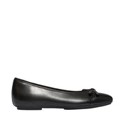 Fitflop Women's DELICATO Glitz-Bow Leather Ballet Flats in Black