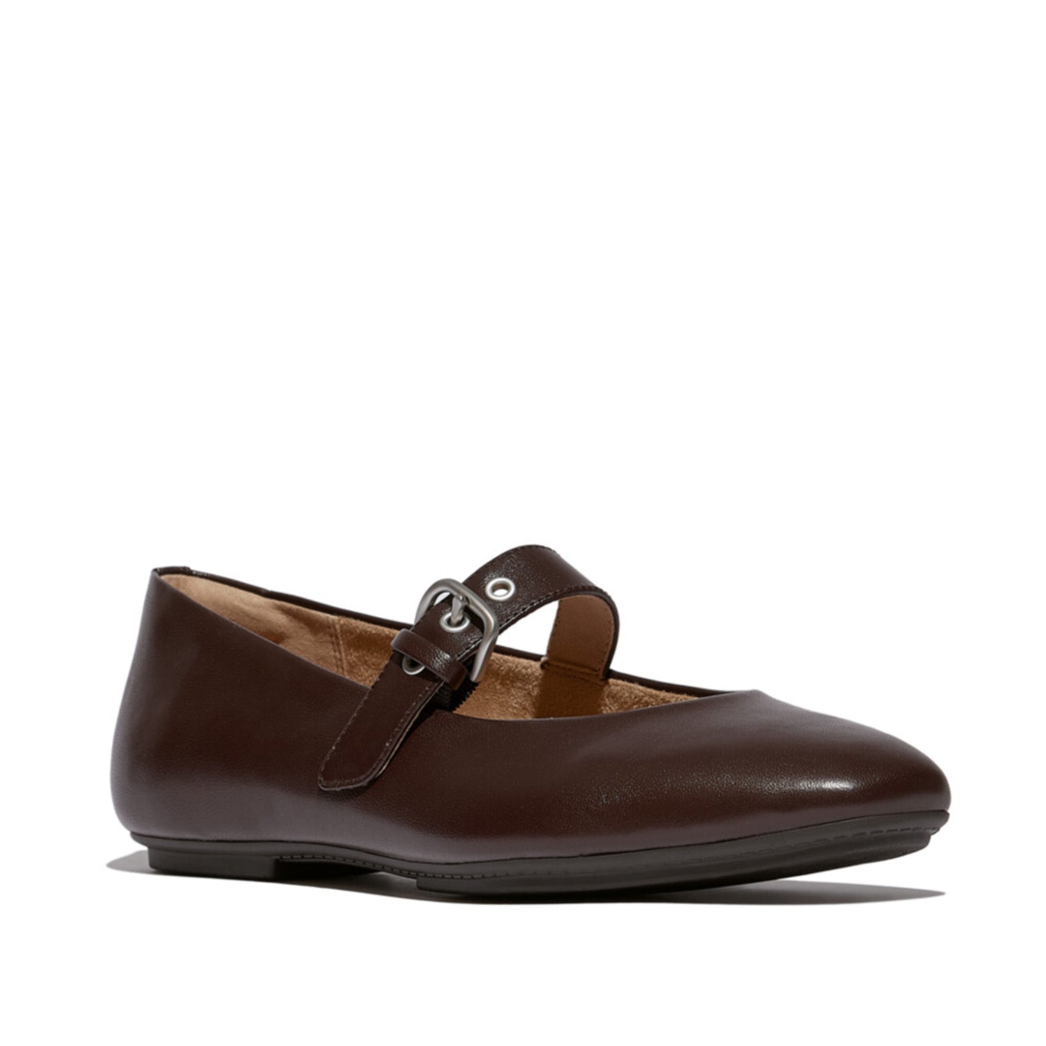 Fitflop Women's DELICATO Leather Mary Janes in Hot Chocolate