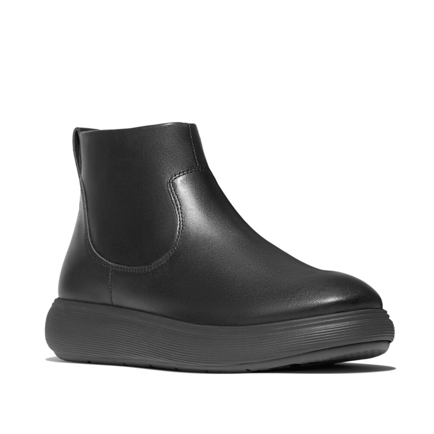 Fitflop Women's IQ-COMFF Leather Zip Ankle Boots in All Black