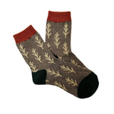 FLOOF Women's Alpine Socks in Grey/Green/Red