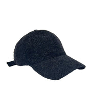 Casquette de baseball en peluche noire pour femme FLOOF
