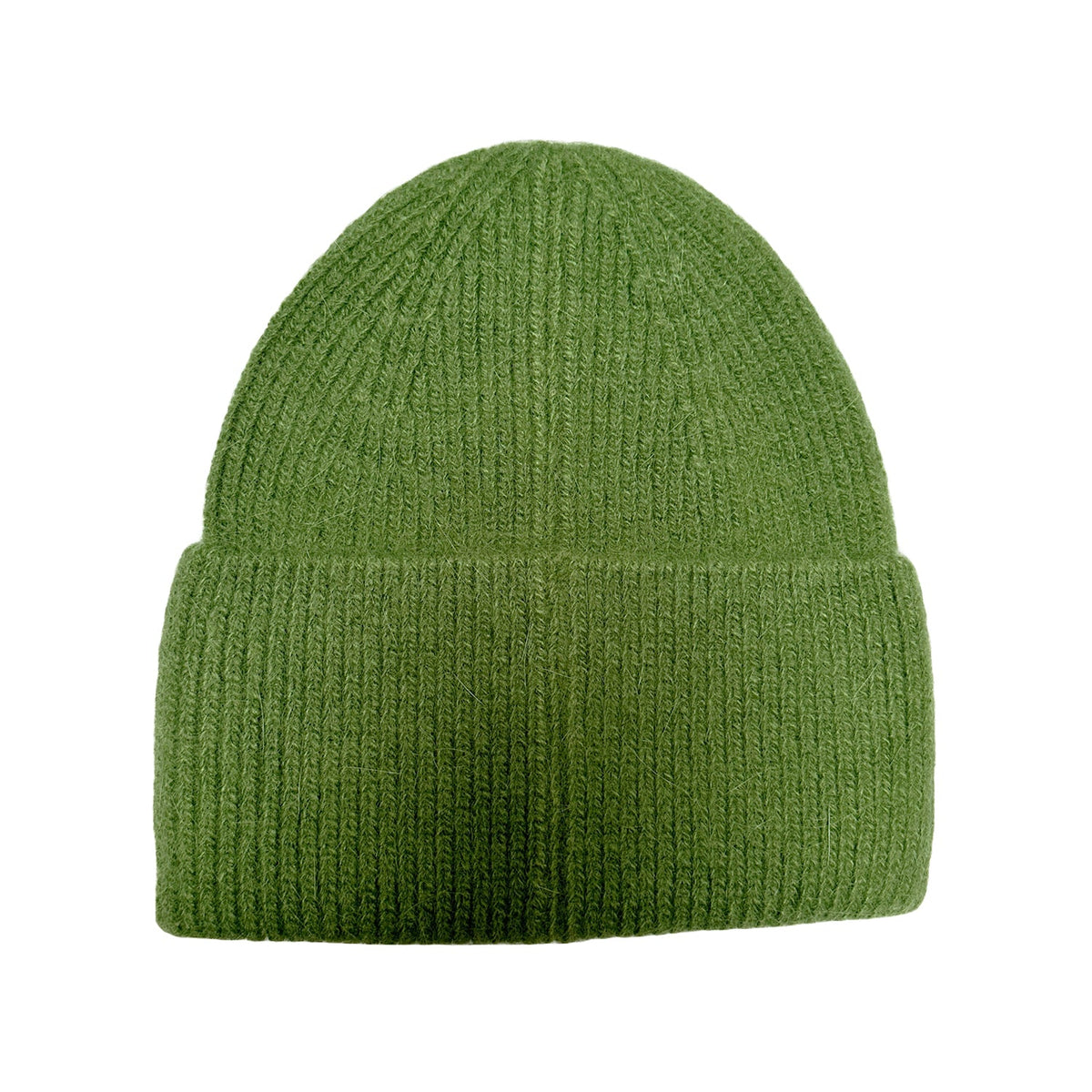 FLOOF Women's Angora Hat in Dark Green