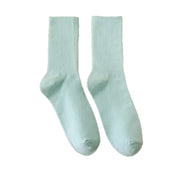 Chaussettes montantes basiques FLOOF pour femmes, couleur menthe