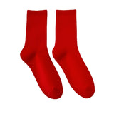 FLOOF Women's Basic Crew Sock in Red