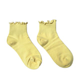 FLOOF Women's For The Frill 2.0 Sock in Light Yellow
