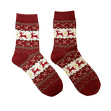 FLOOF Women's Reindeer Socks in Red
