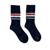 FLOOF Retro Stripe Sock in Black 1