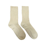 FLOOF Ribbed Tube Sock in Beige