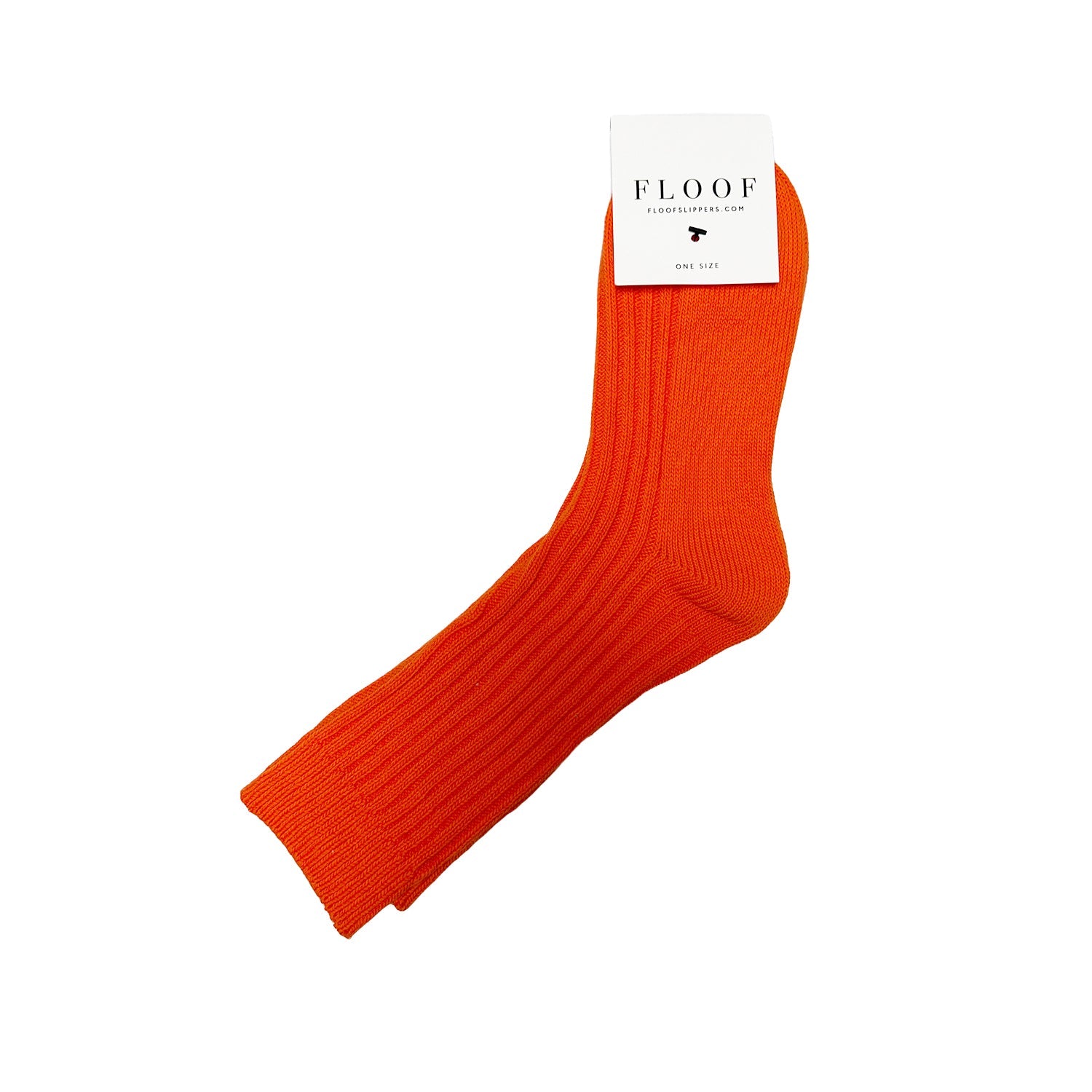 Chaussettes tubulaires côtelées FLOOF orange