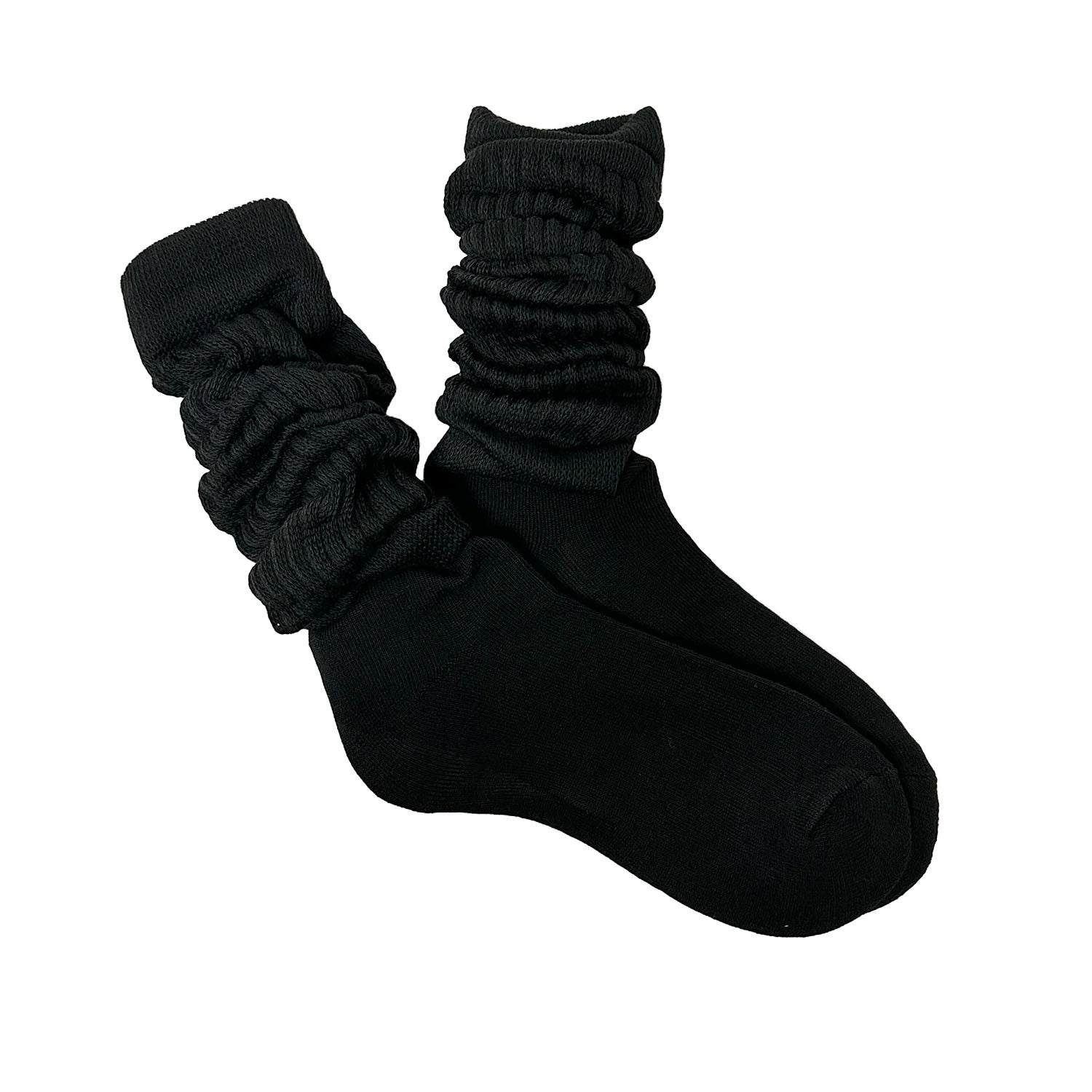 Chaussettes slouch FLOOF pour femmes, noires