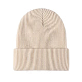 FLOOF Unisex Knit Hat in Beige